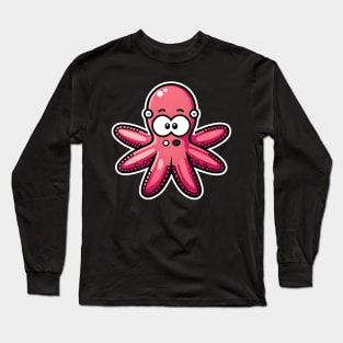 Octopus in watercolor style Long Sleeve T-Shirt